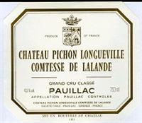 Chateau Pichon Longueville Comtesse de Lalande Pauillac